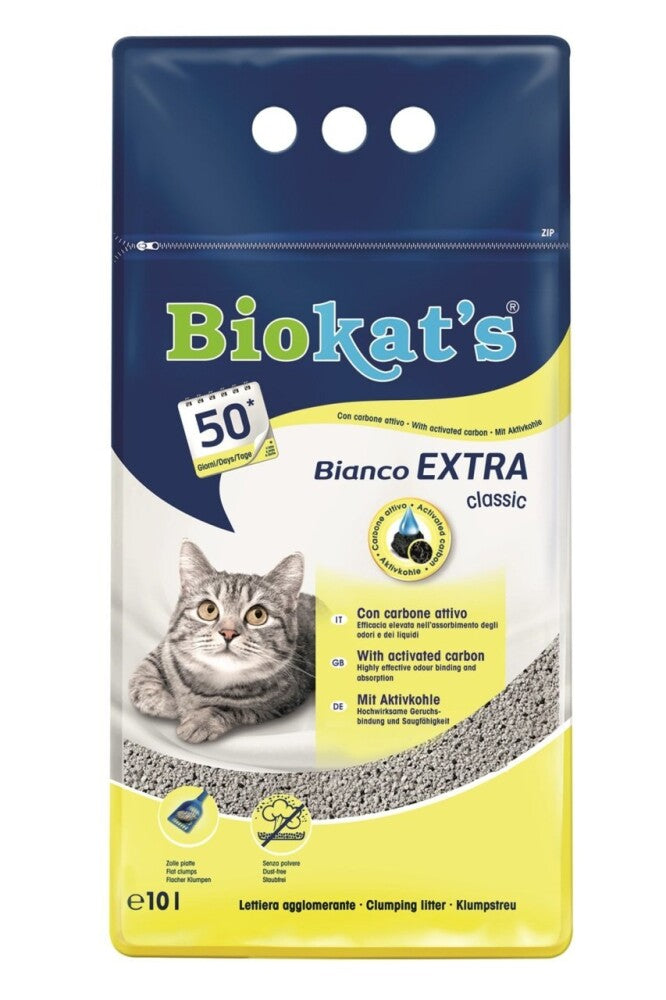 Biokat's Bianco Extra Topaklanan Kedi Kumu 10 LT | SRC: Barcode: 4002064617336
